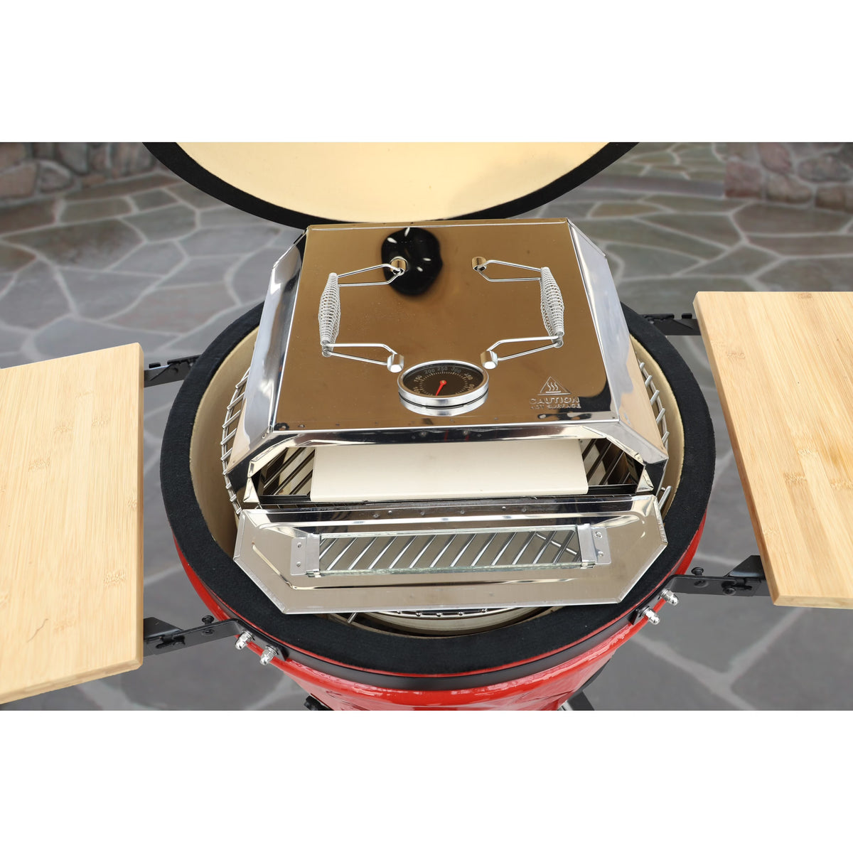 11" Pizza Oven with Ceramic Cooking and Pizza Utensil P75190