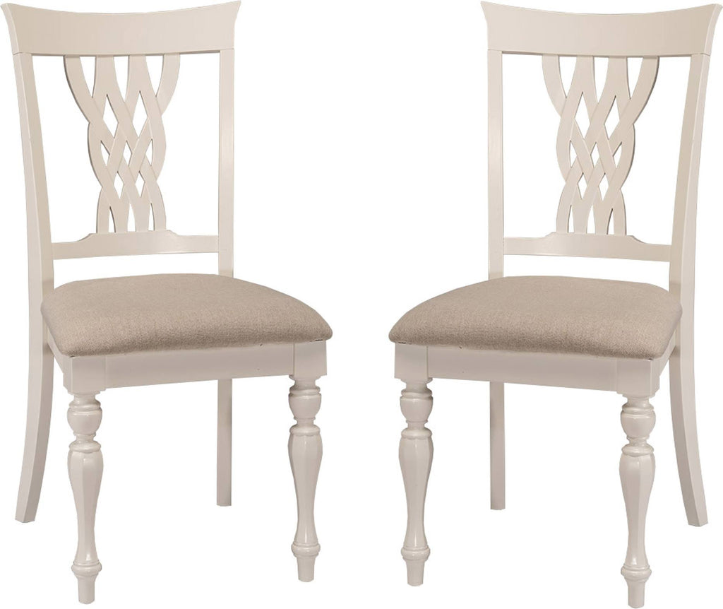 White Dining Chair Set of 2 D949