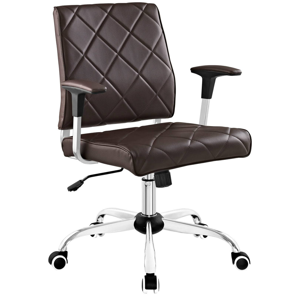 Brown Vinyl Office Chair F269564