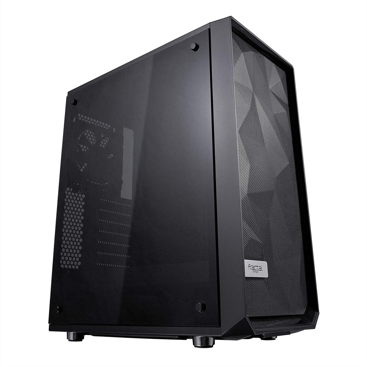 Black Compact Mid Tower Computer Case O776