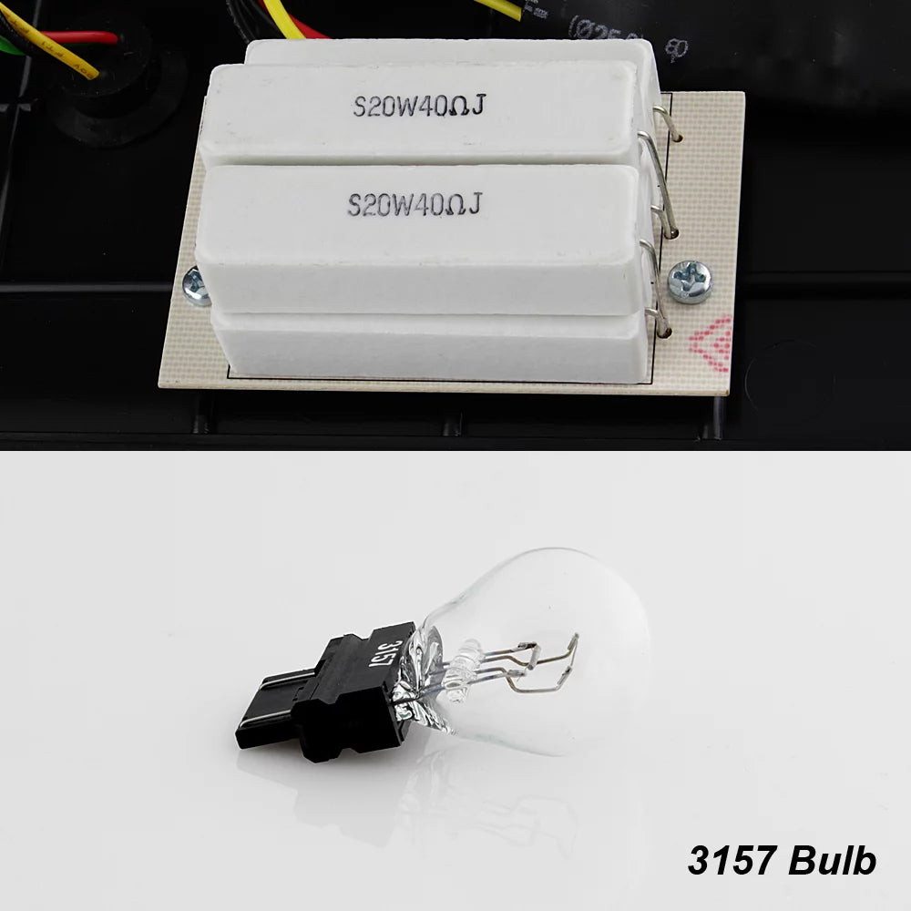Black LED Tail Brake Light Lamp Assembly I828