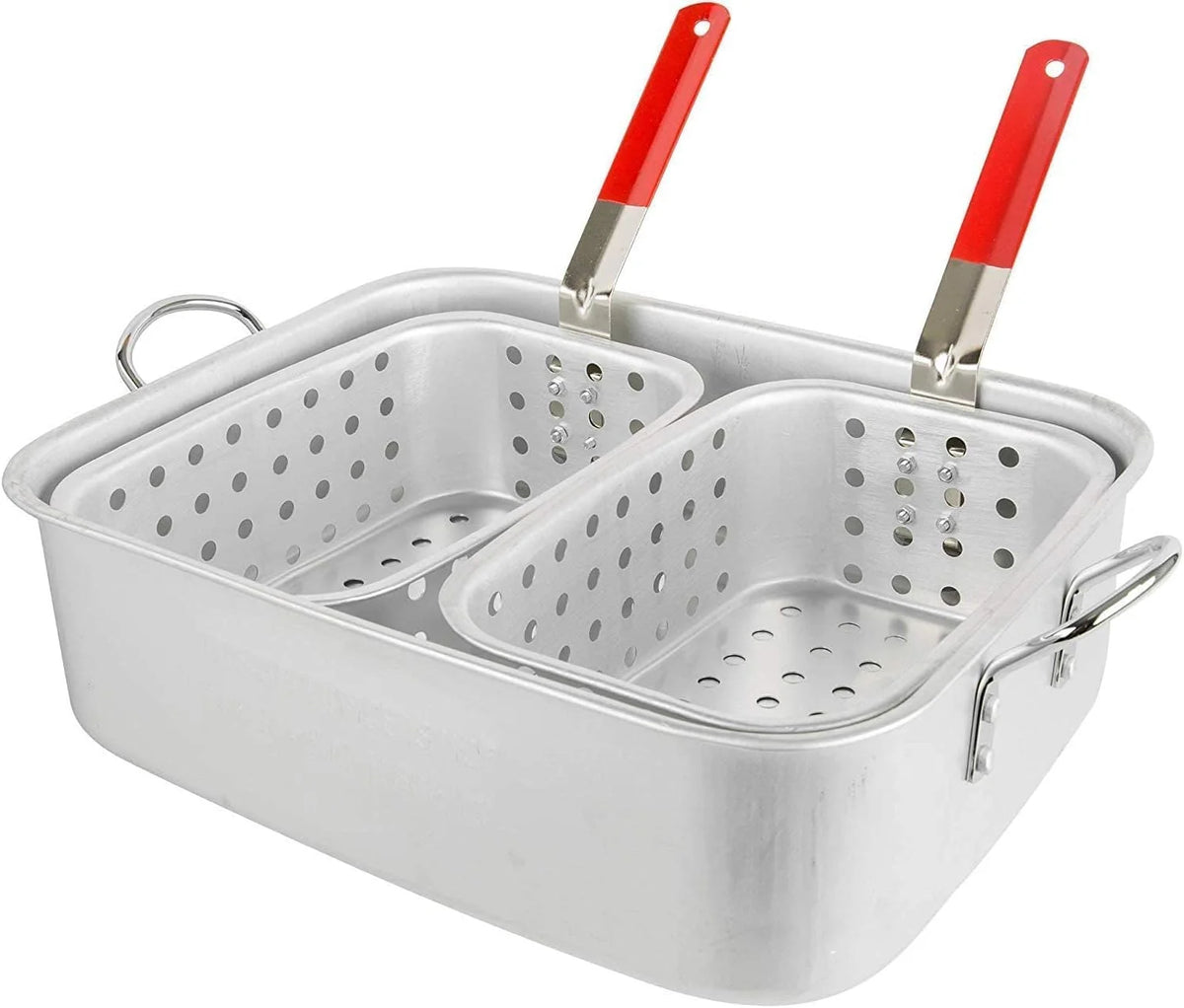 18 QT Dual 2 Basket Propane Deep Fryer H490335