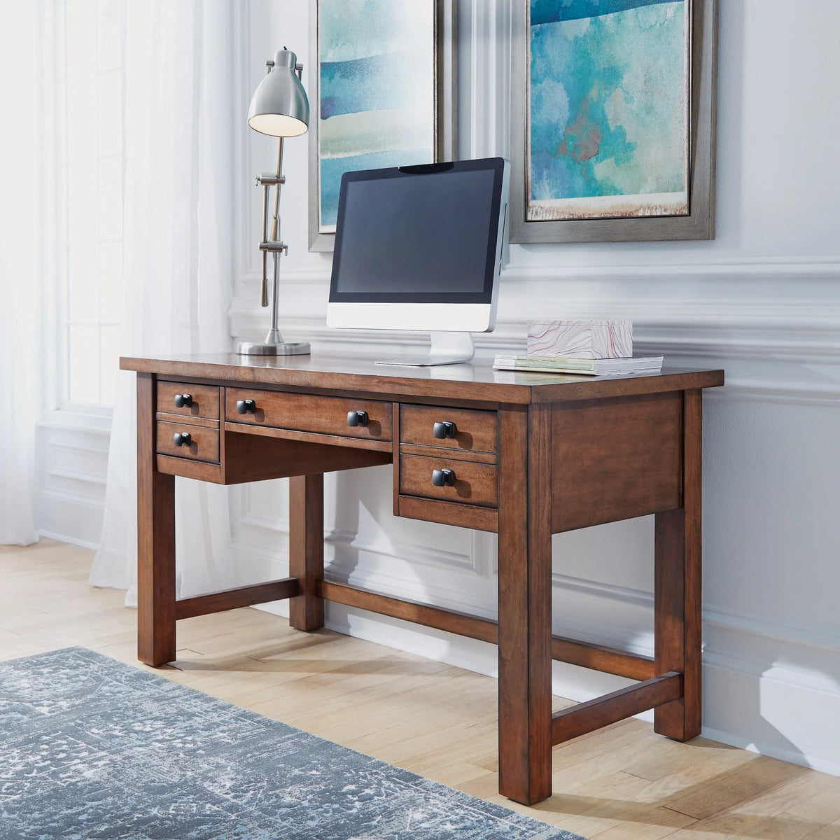 Brown Wood Writing Desk F475