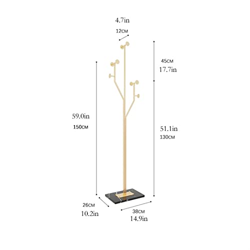 Metal Coat Rack Standing Wrought Iron Hanger Floor-to-Ceiling Simple Hanger C248232