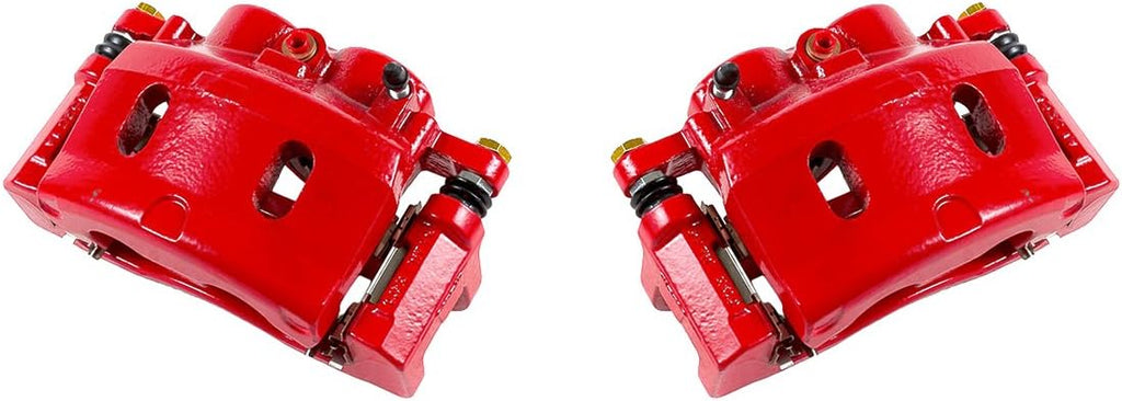 Red Powder Coated Caliper Assembly Pair Set F554