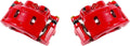 Red Powder Coated Caliper Assembly Pair Set F554
