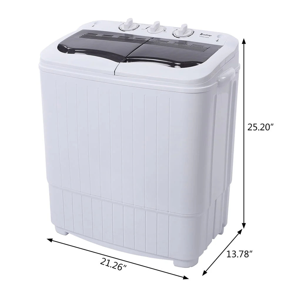 Portable Twin Tub Semi-Automatic Washing Machine D6621
