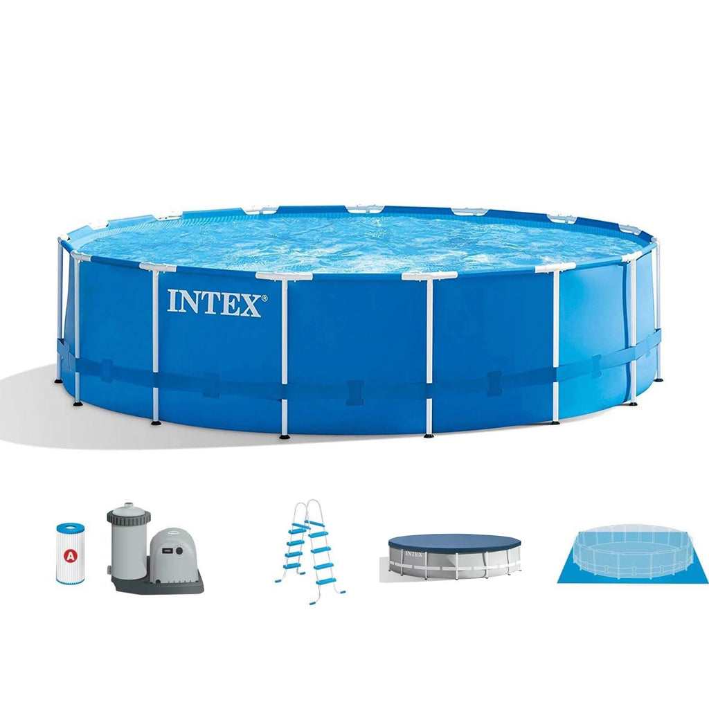 15' x 48 Above Ground Pool Set with Pool Cover V64979