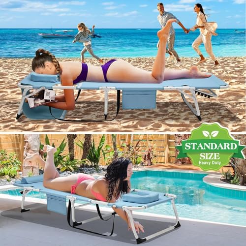 4-in-1 Folding Heavy Duty Chaise with 500LB Load Capacity B6881