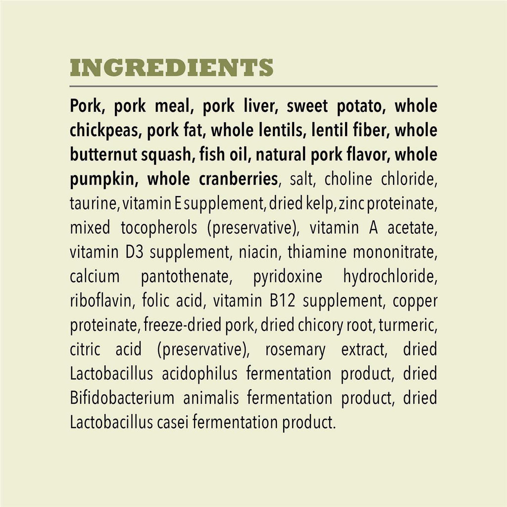 Grain-Free Pork & Squash Dry Dog Food J79587