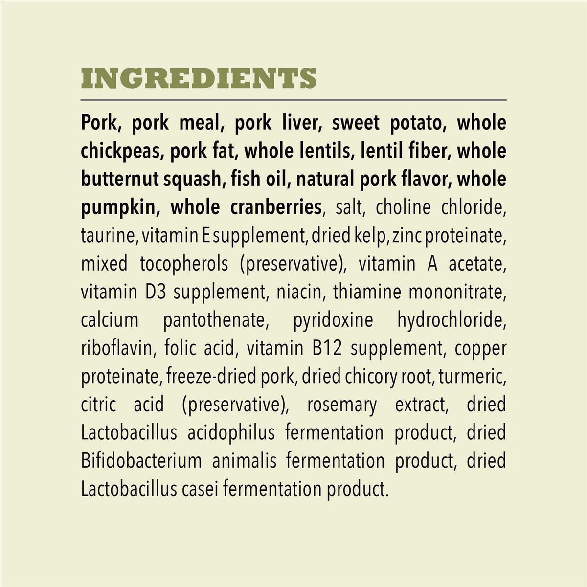 Grain-Free Pork & Squash Dry Dog Food J79587