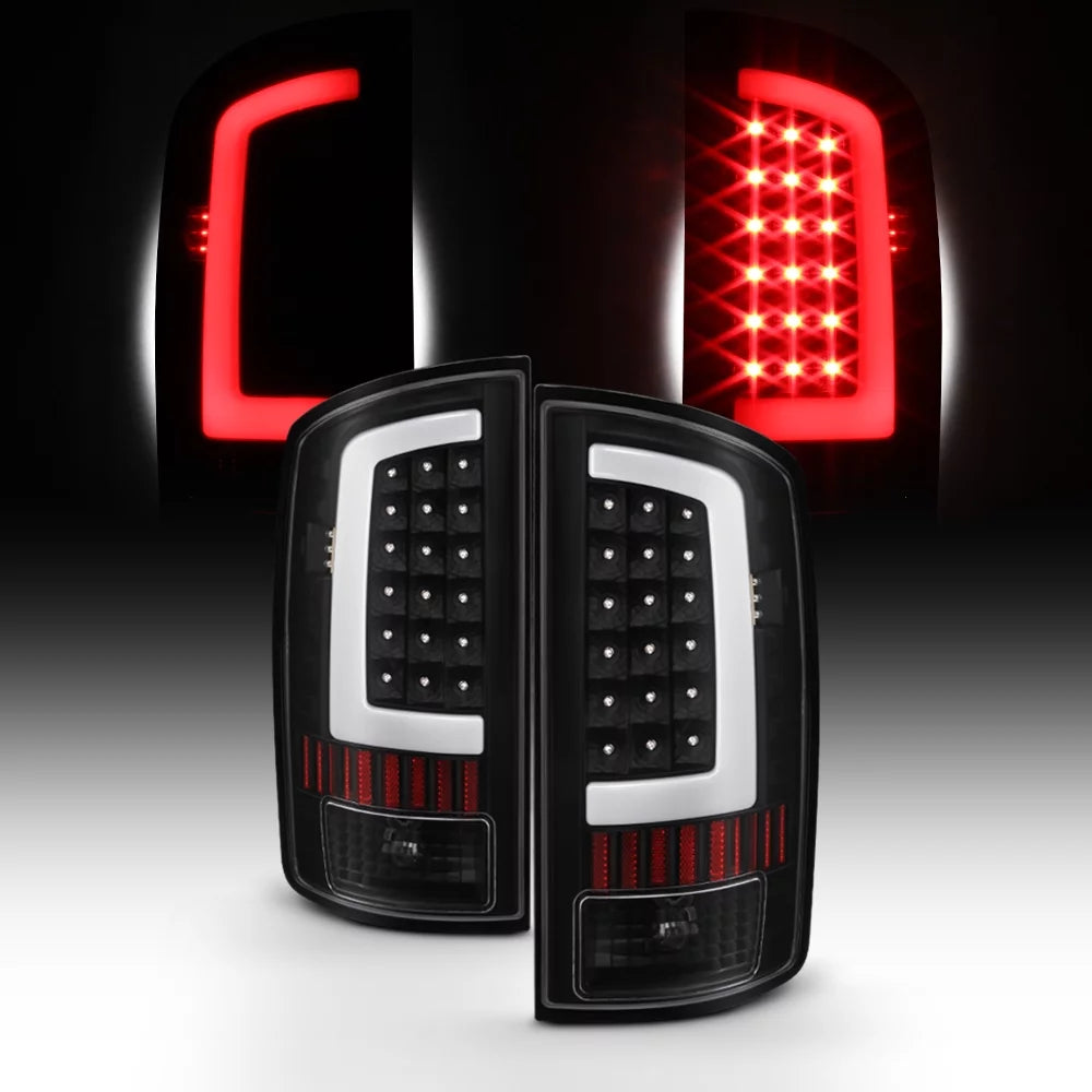 Black LED Tail Brake Light Lamp Assembly I828