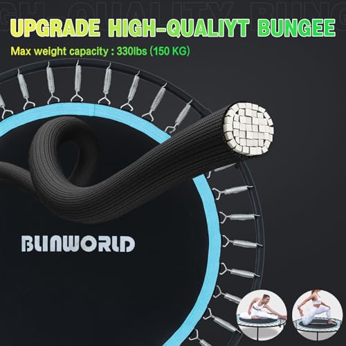 40"/48" 330 LBS Foldable Rebounder with Adjustable Foam Handle F998