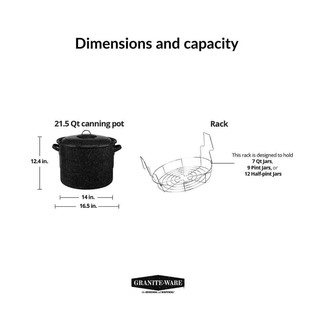 21.5-Quart Water Bath Canner with Jar Rack K71772