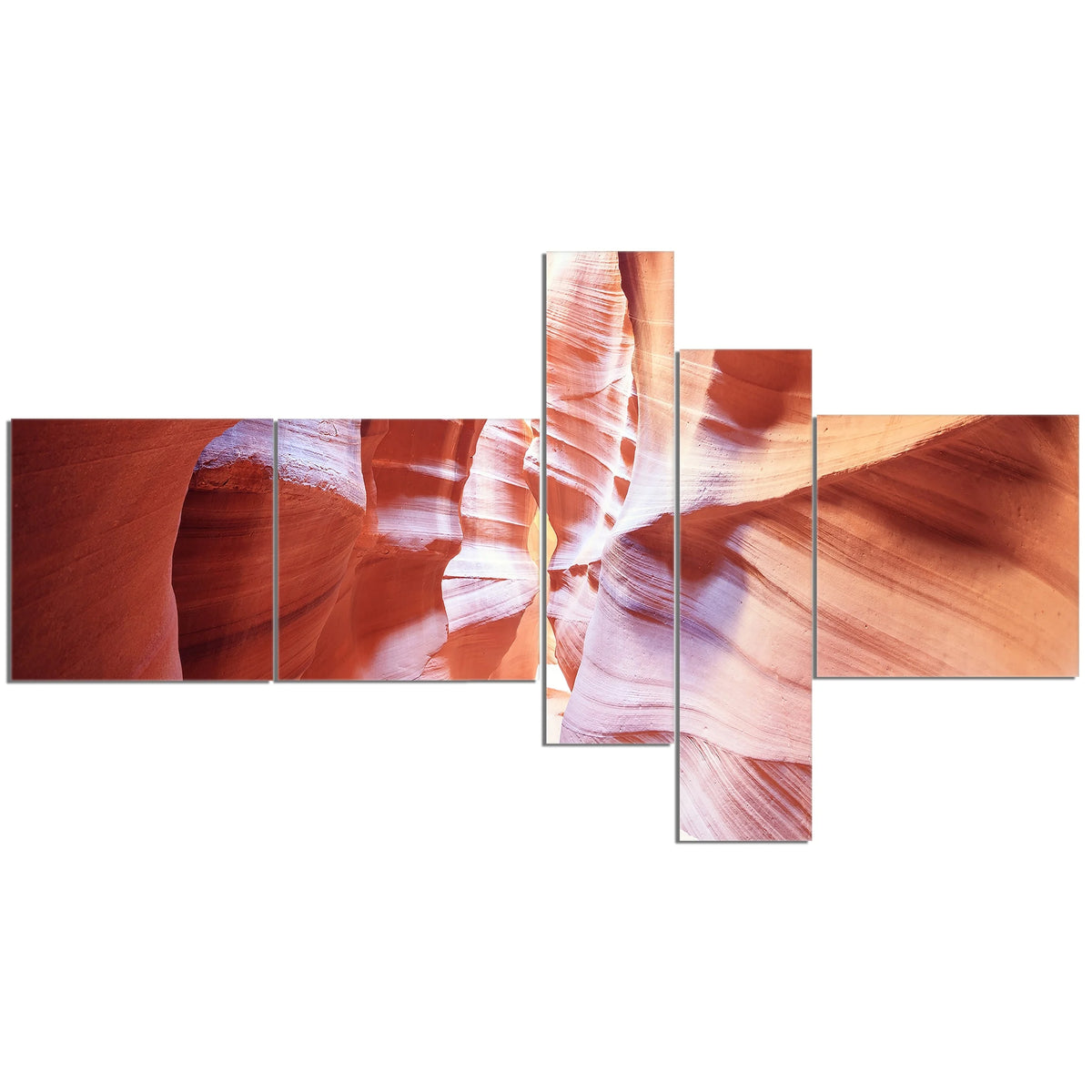 Panoramic View Antelope Canyon Landscape Photography Canvas Print J3977