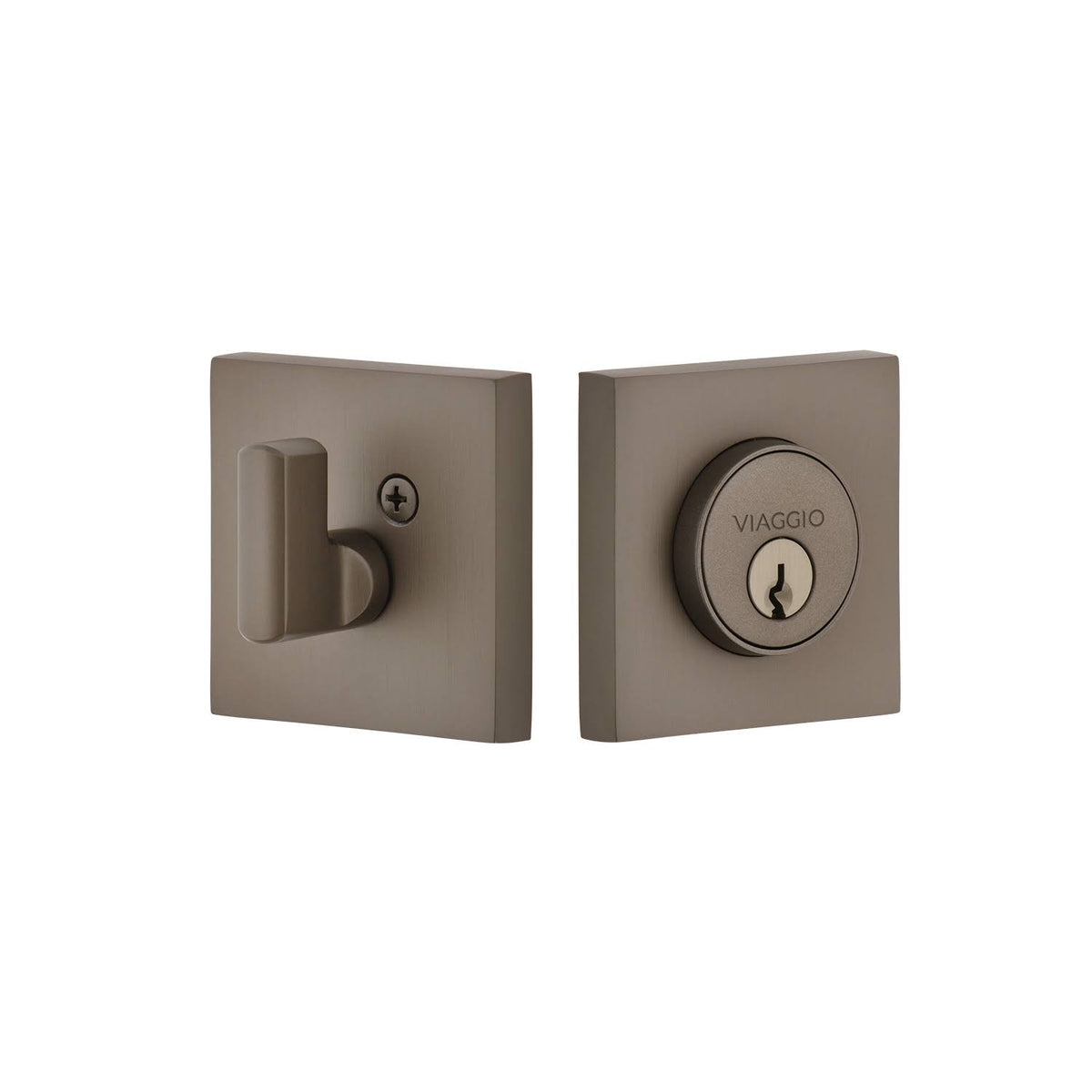Titanium Gray Single Cylinder Deadbolt O30825