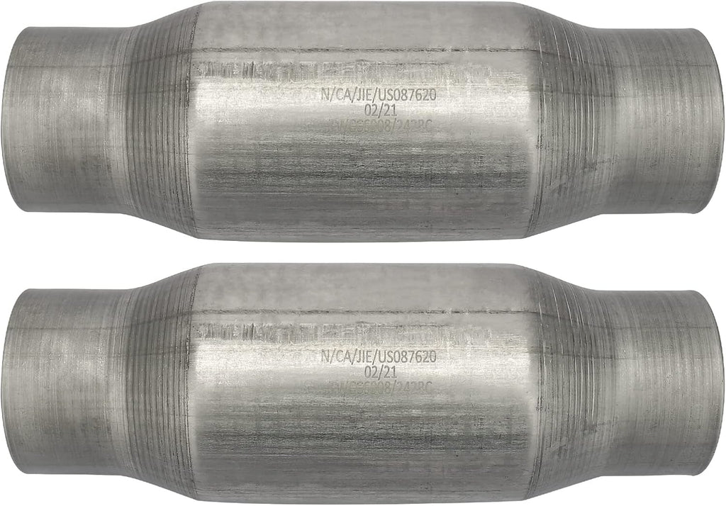 2 Pack Universal Catalytic Converter with Exhaust Pipe S10886