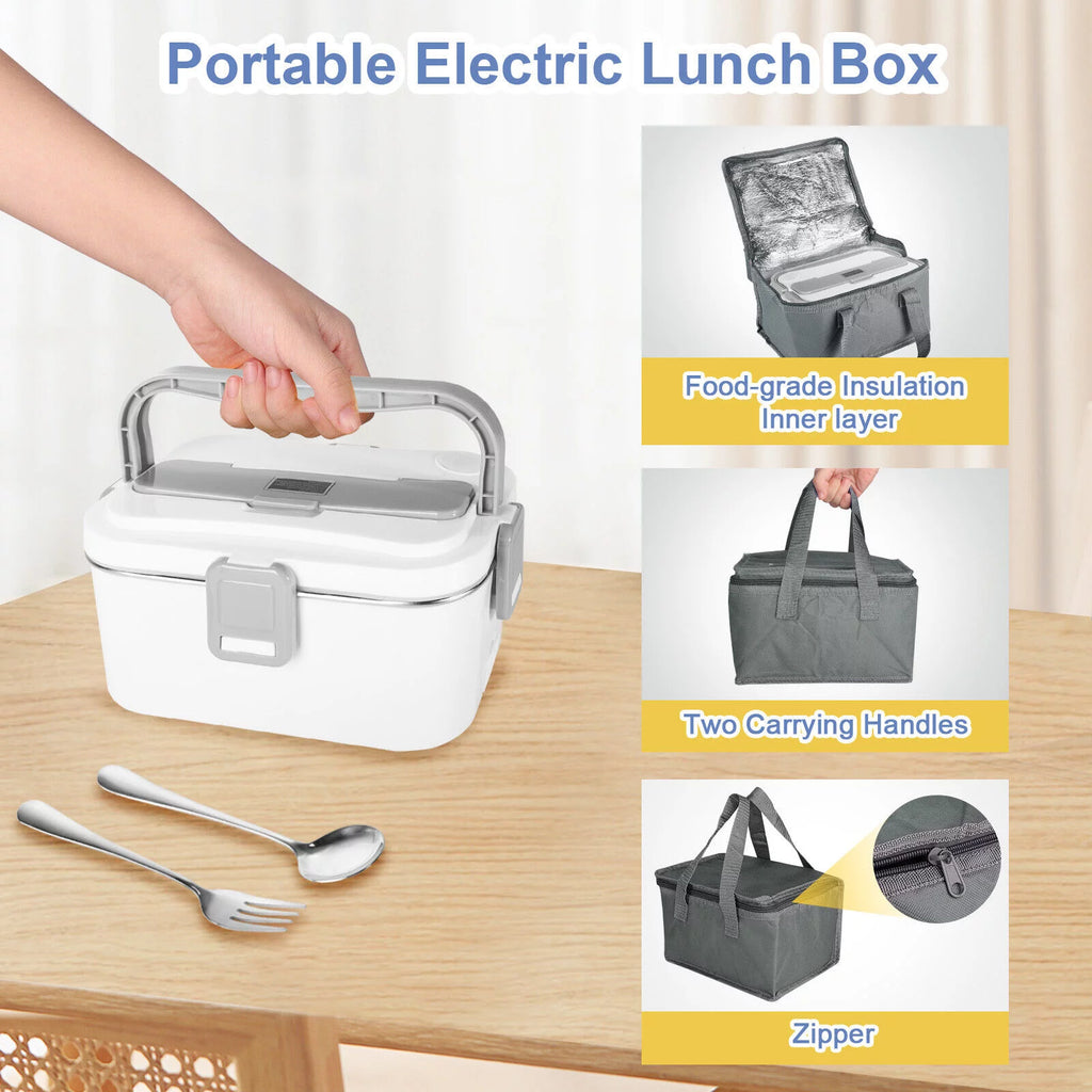 Leak Proof 1.8L Electric Heating Lunch Box with Carry Bag Q2130