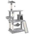 Light Gray Cat Tree Condo with Scratching Post G949