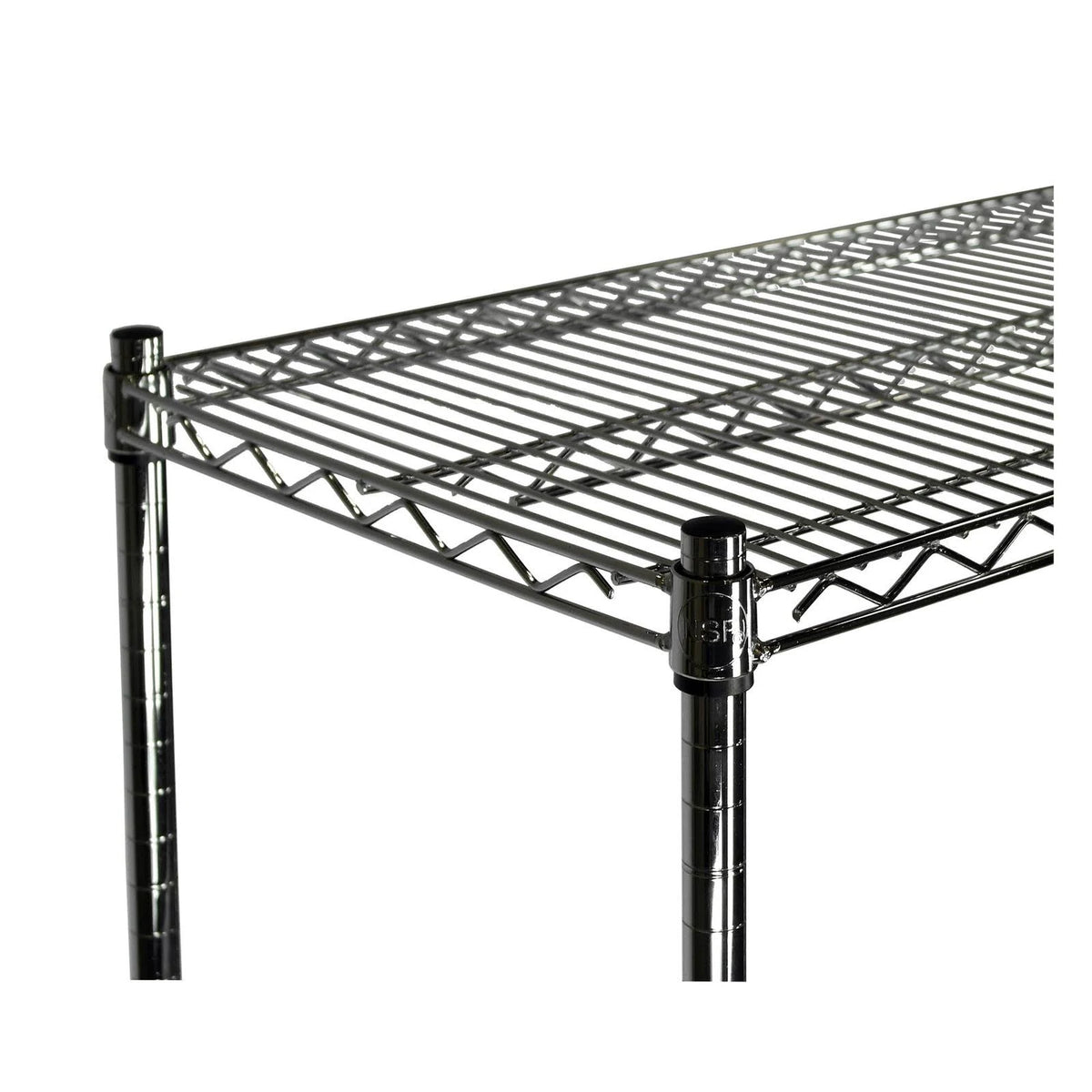 Chrome Wire Shelving Unit, 4 Shelves V375013
