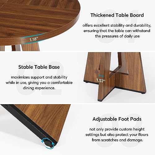 Black 47 in Round Wood Dining Table P793548
