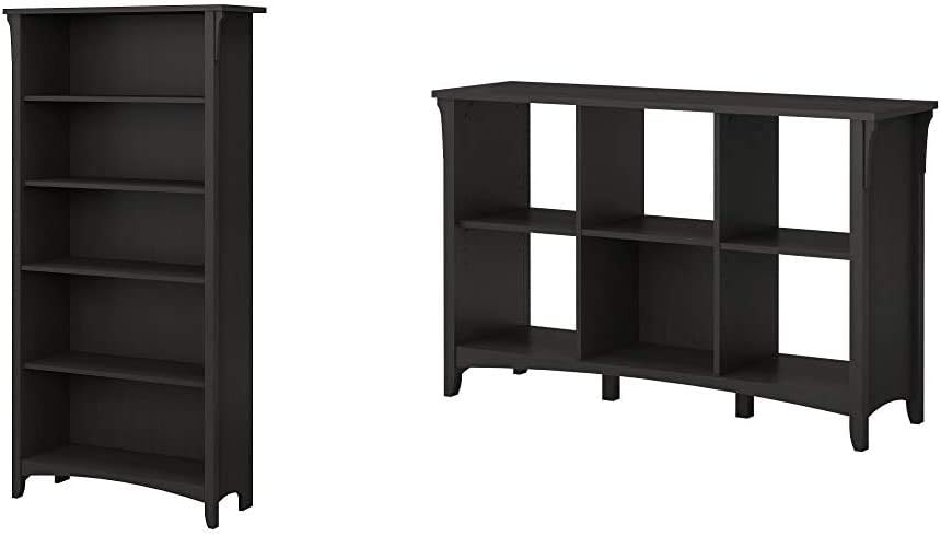 5 Shelf Bookcase in Cape Cod Gray O68556