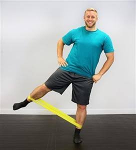 5-Piece Band Exercise Loop Set (10x22), Yellow Red Green Blue Black, 10 Sets W80452
