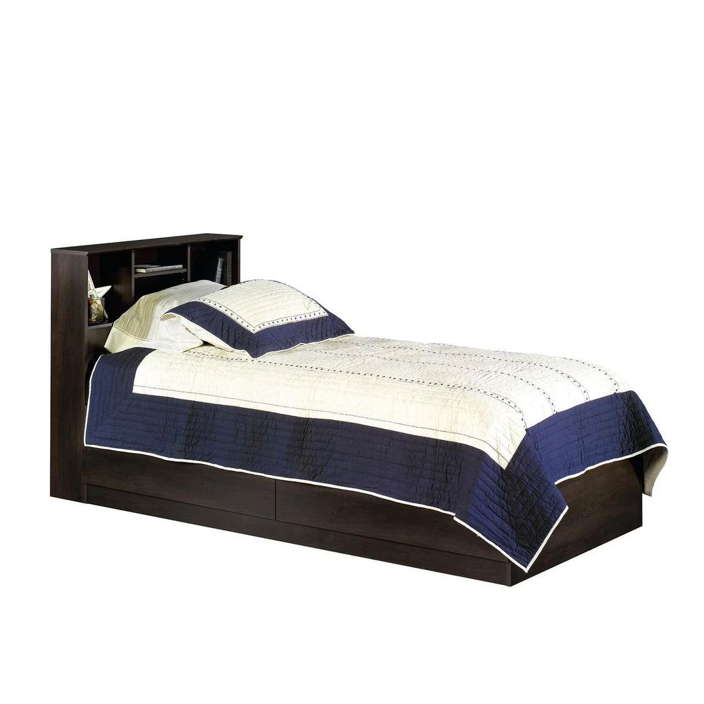 Twin Storage Bed with Bookcase Headboard O15606