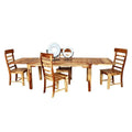 Solid Wood Rectangular Dining Table with Extension Leaves E25545