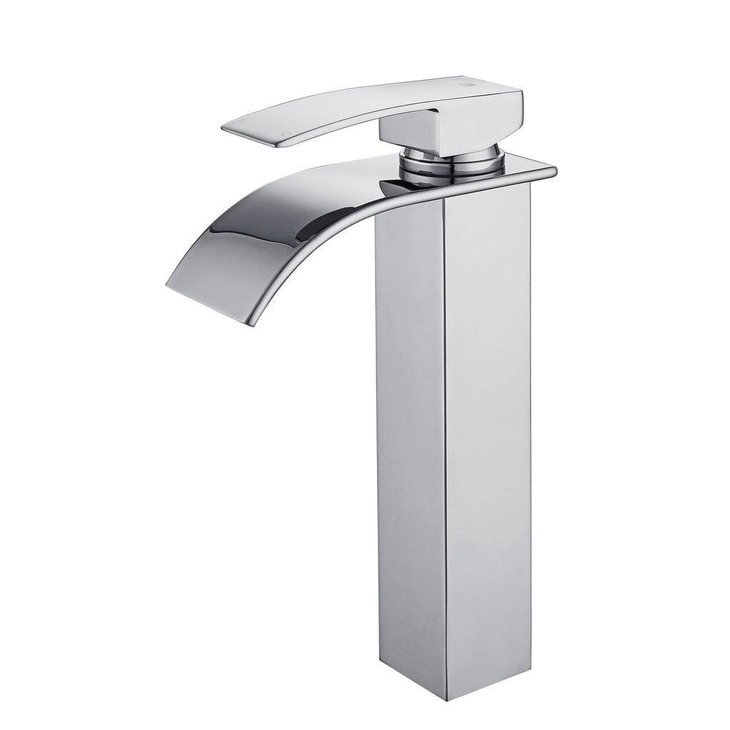 Polished Chrome Single Hole Vessel Sink Faucet A4919