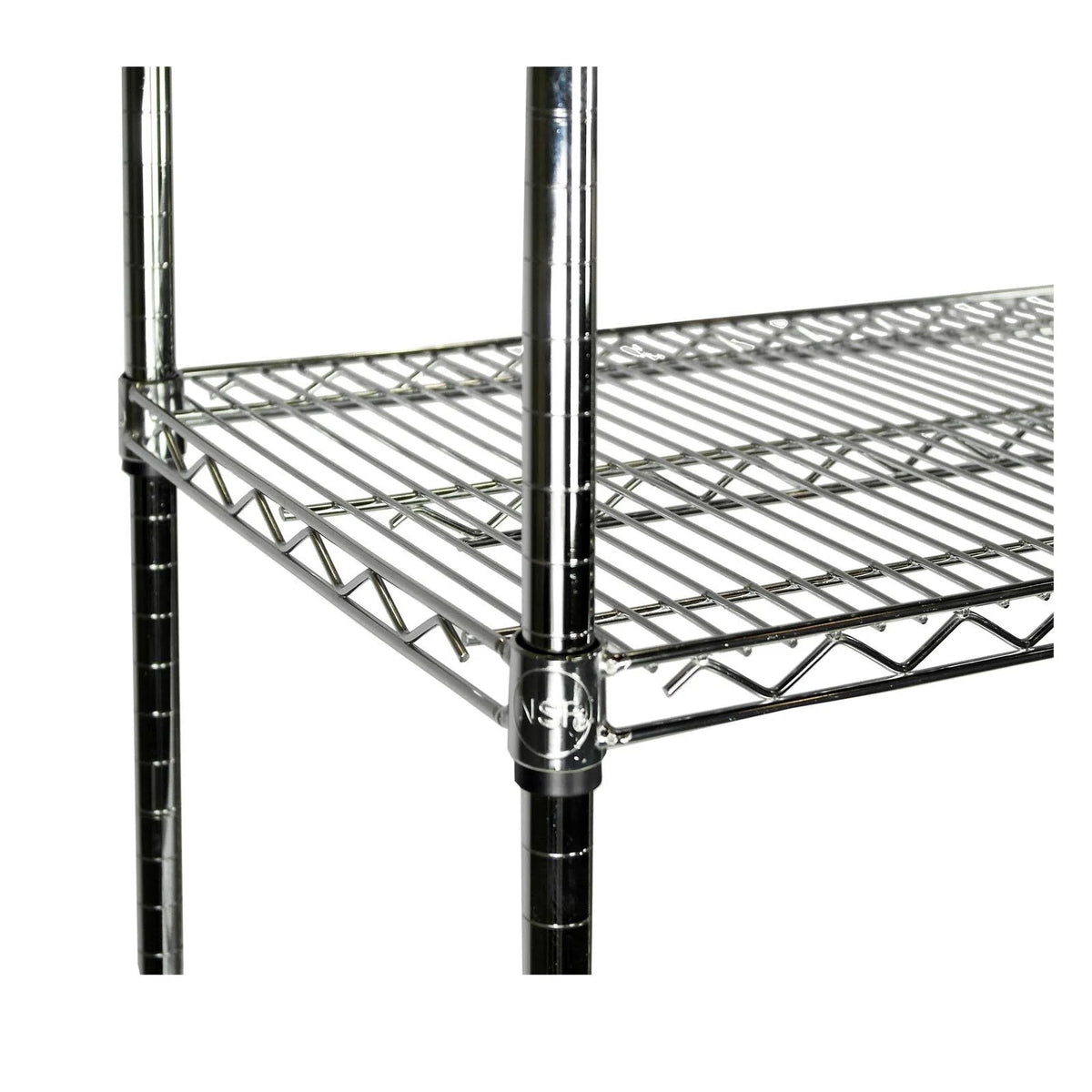 Chrome Wire Shelving Unit, 4 Shelves V375013