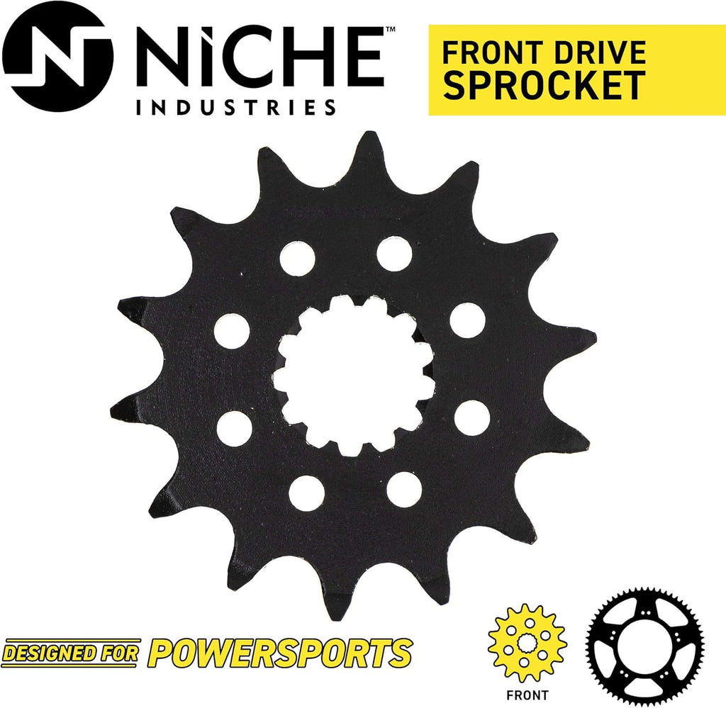 Drive Sprocket Chain Combo Front 14 Rear 38 Tooth 520NZ Standard 98 Links Pack of 2 Z326