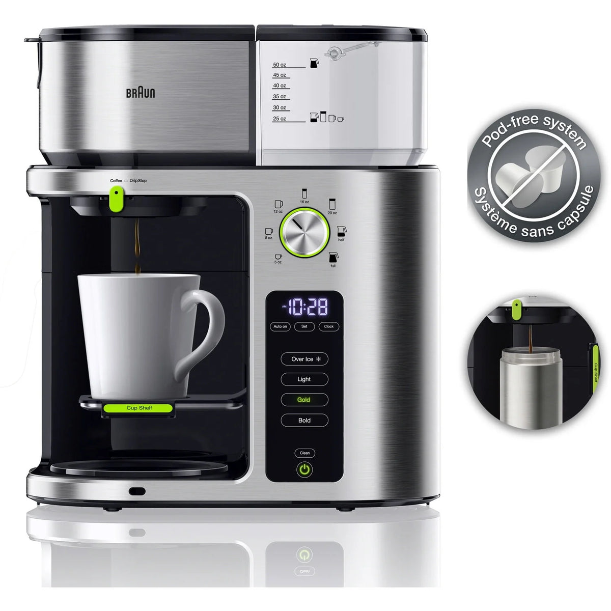 Stainless Steel 10-Cup Drip Coffee Maker M53932