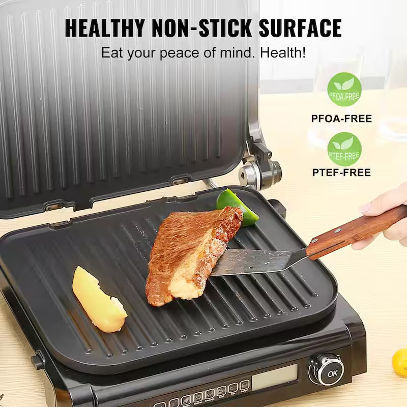 Commercial Electric Griddle 1800-Watt Stainless Steel Grill E394