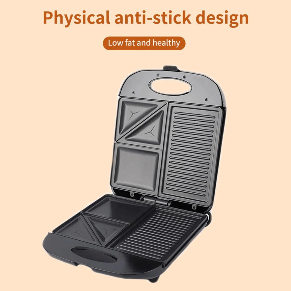 1400W Non-Stick Electric Grill Waffle Maker I895