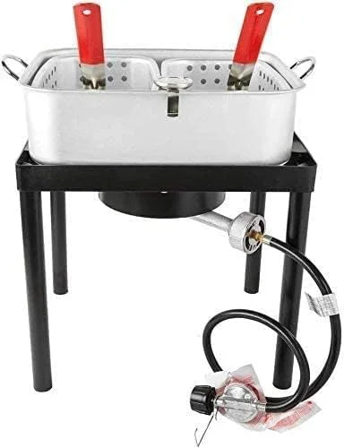18 QT Dual 2 Basket Propane Deep Fryer H490335
