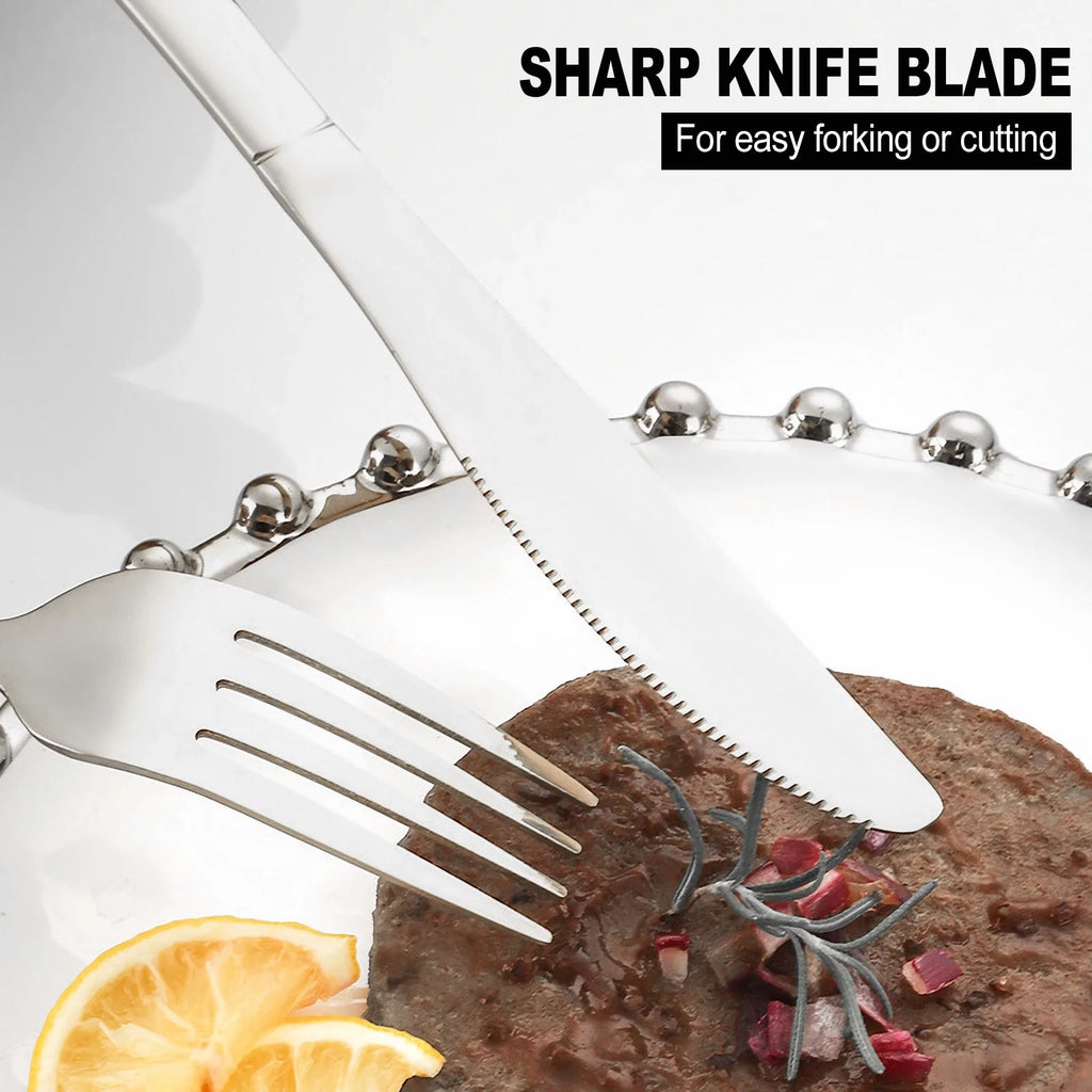 30 Piece Stainless Steel Silverware Set H96486