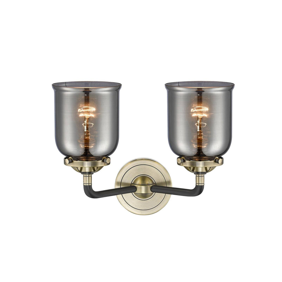 13 inch 2 Light Bath Vanity Oil Rubbed Bronze with Seedy Glass U61563