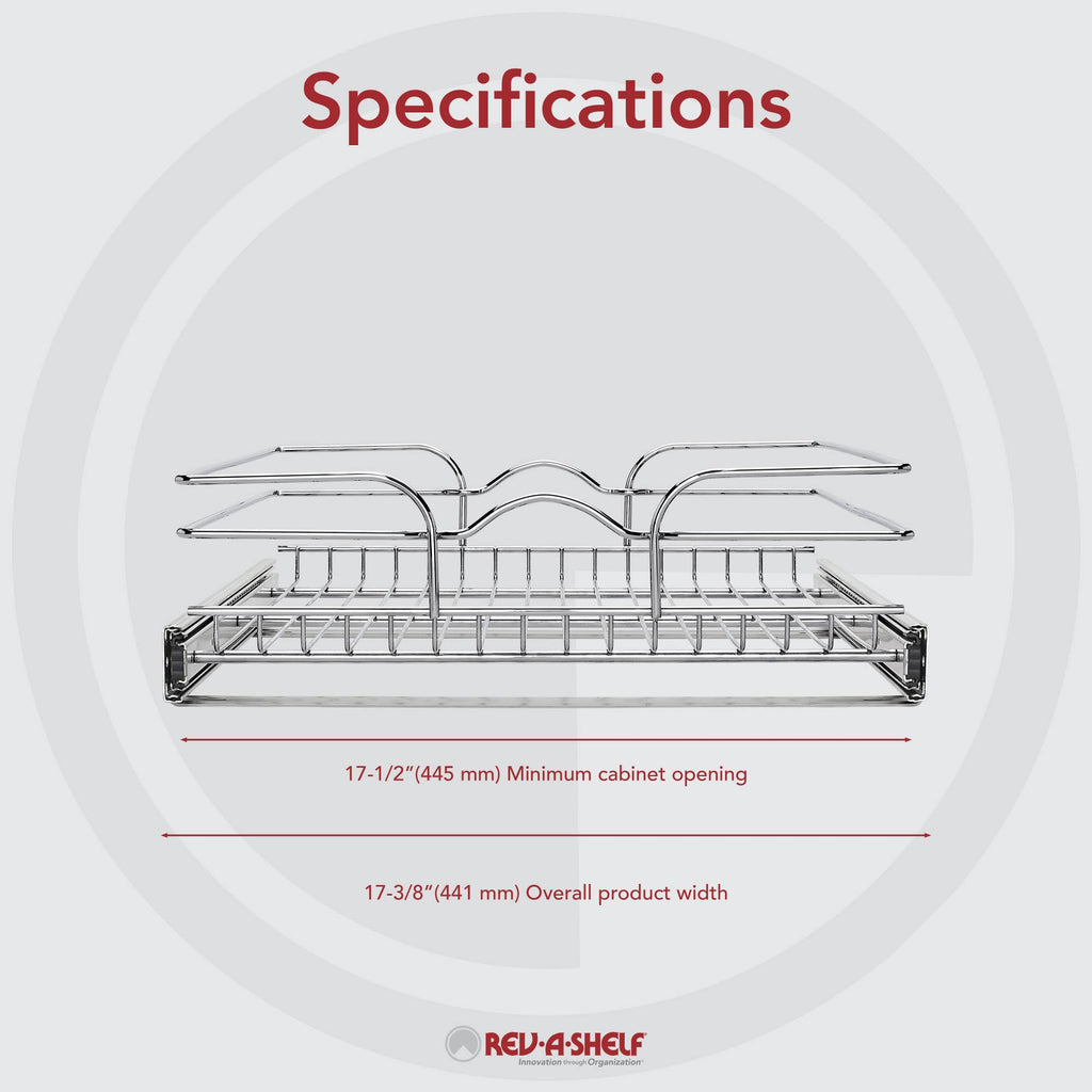Single Kitchen Cabinet Pull Out Wire Basket M819