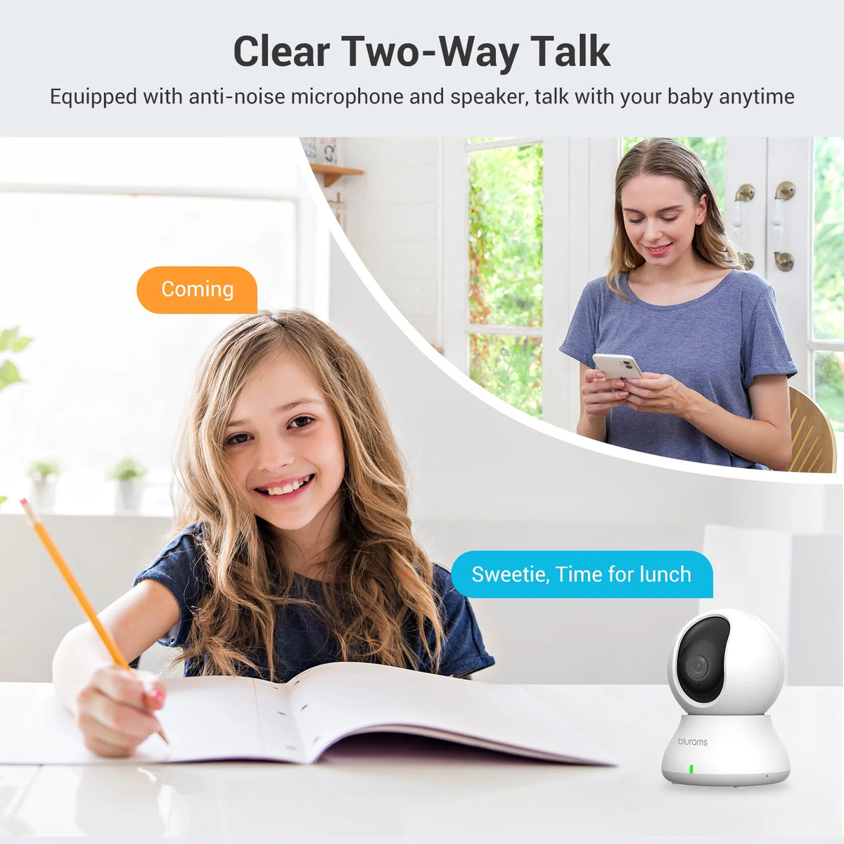 2K Security Camera with Night Vision and 2-Way Audio Y682