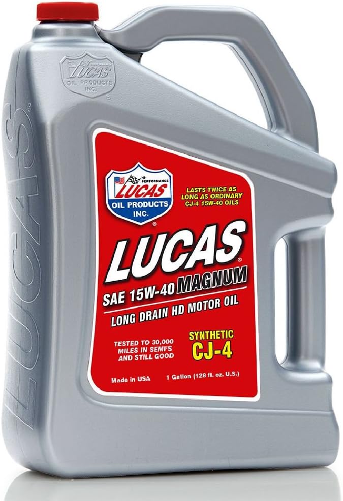 Synthetic 15W-40 CJ-4 Truck Oil, 1 Gallon Jug, Pack of 4 S7196