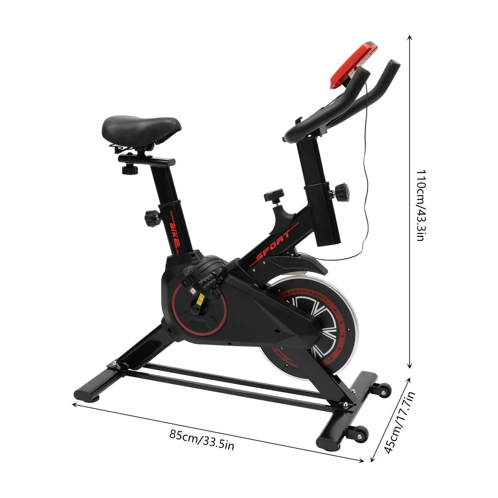 Indoor Cycling Exercise Bike White U822727
