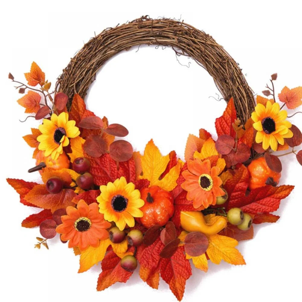 Halloween Pumpkin Wreath C3678