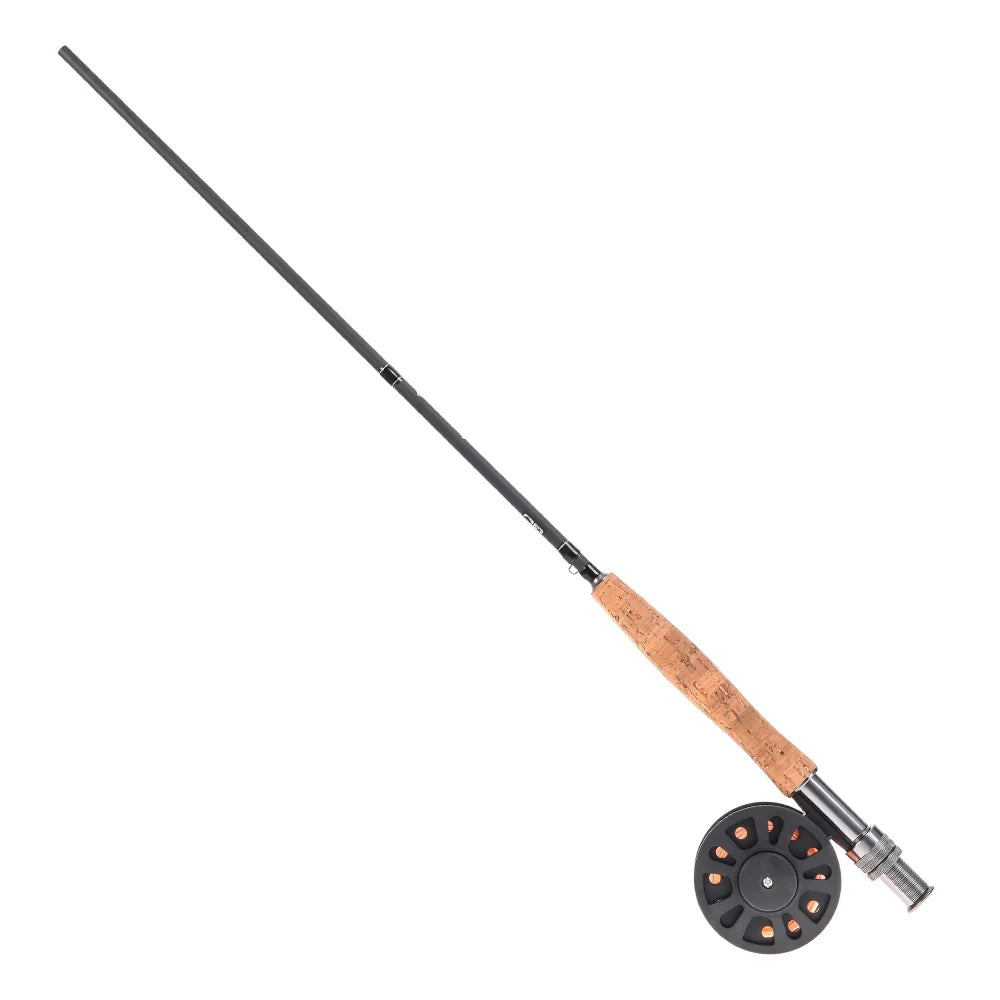 9' Fly Fishing Rod and Reel Combo with Carry Bag 10 Flies H549931