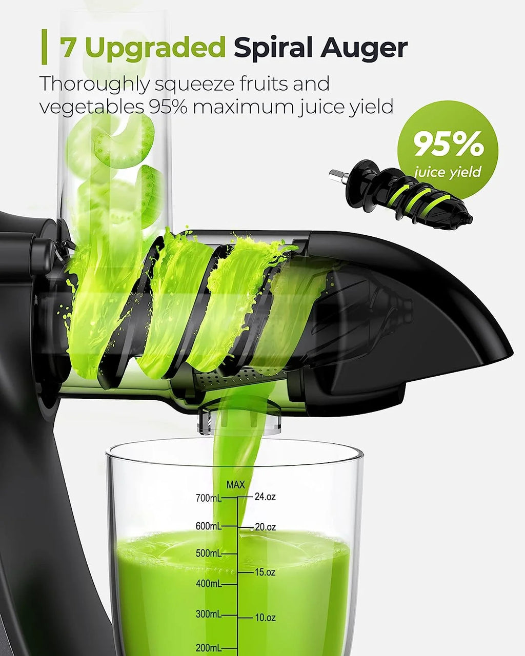 Cold Press Juicer Machine with Reverse Function D5380