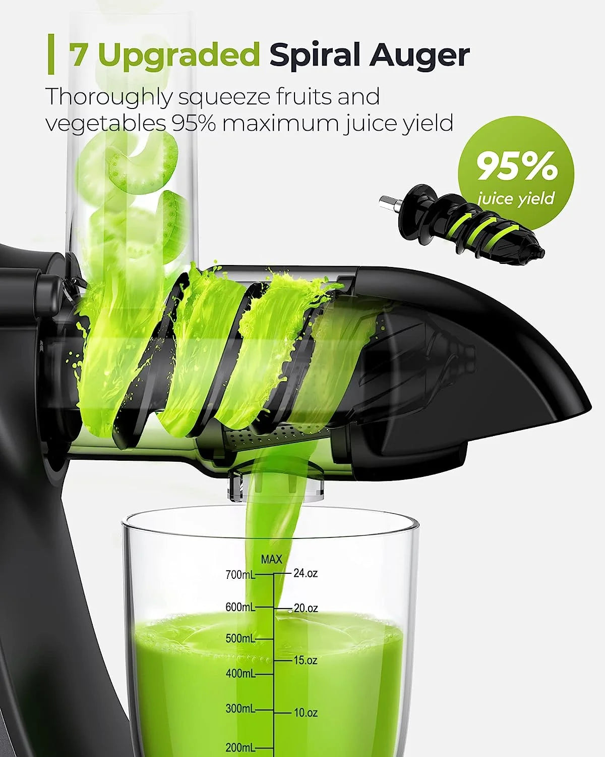 Cold Press Juicer Machine with Reverse Function D5380