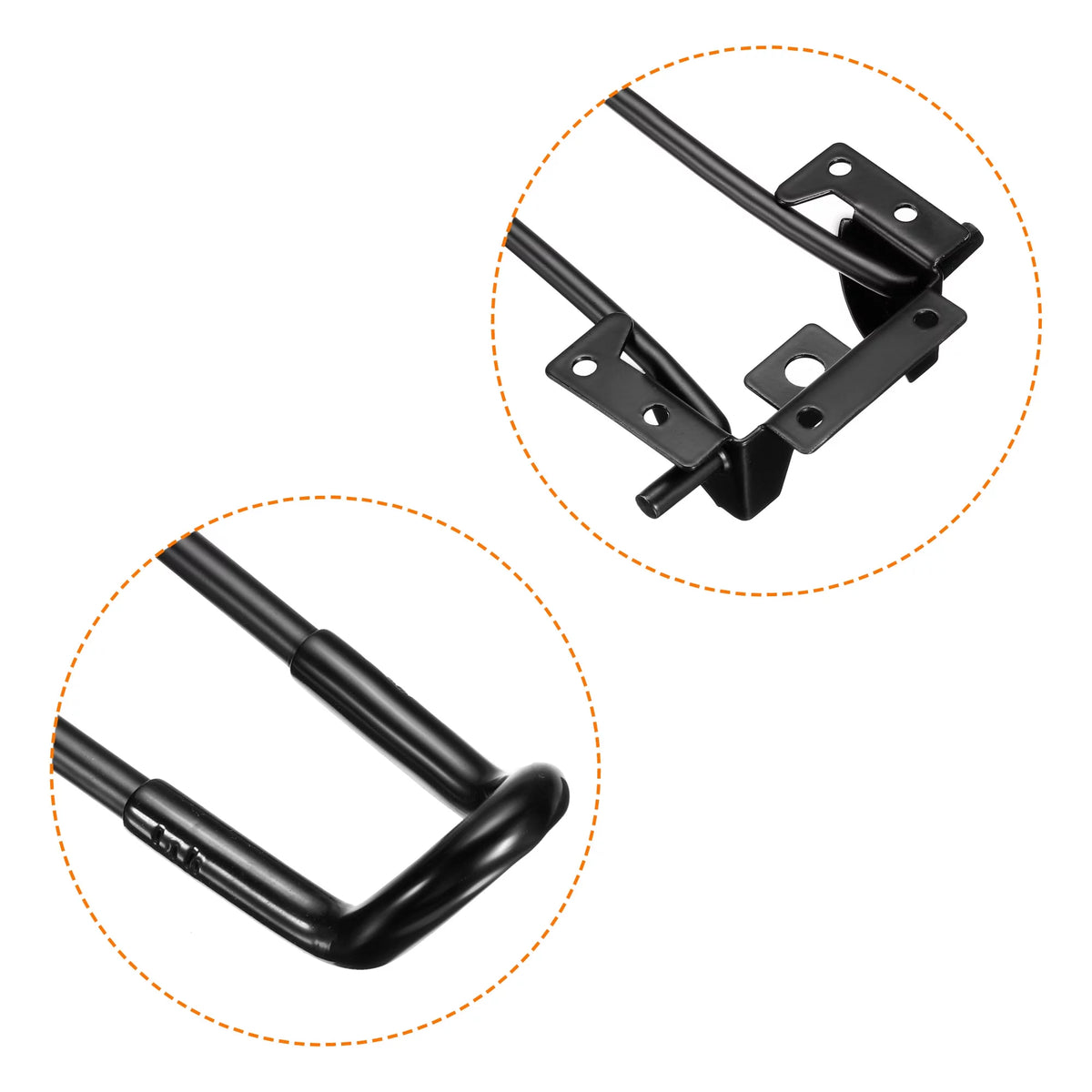 Black 4 Pack Foldable Hairpin Table Legs F256226