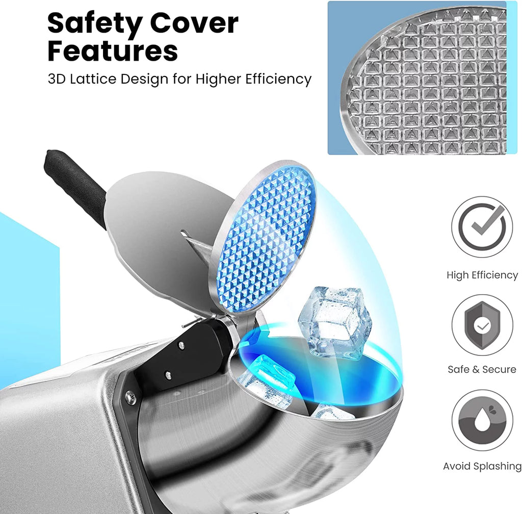 4 Blades Electric Ice Crusher Shaver Snow Cone Maker Machine J4136