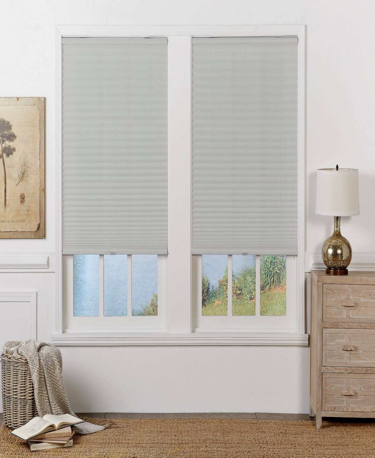 Ecru Pleated Shade V270335