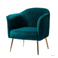Teal Accent Barrel Chair U8318